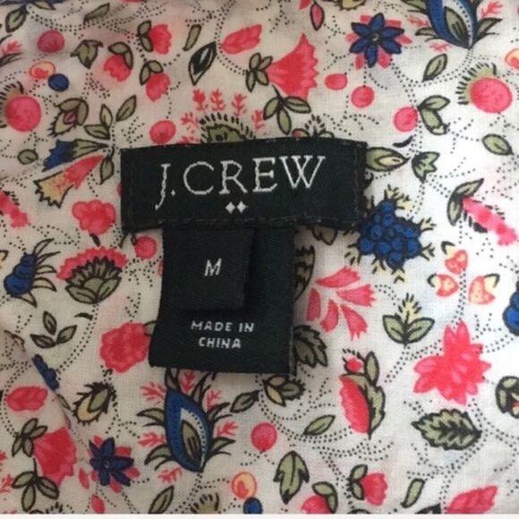 J. Crew Ditsy Floral Popover Shirt - Picture 7 of 7